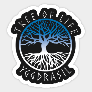 Yggdrasil Tree of Life Pagan Witch As Above So Below Sticker